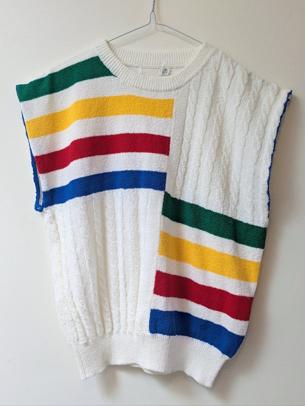 Vintage Terry Cloth Rainbow Stripe Top